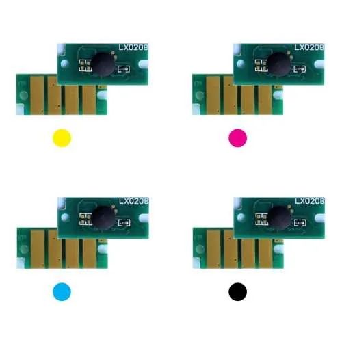 4x Toner Chip Y/M/C/K passt für Xerox Phaser 6000 6010 WorkCentre 6015