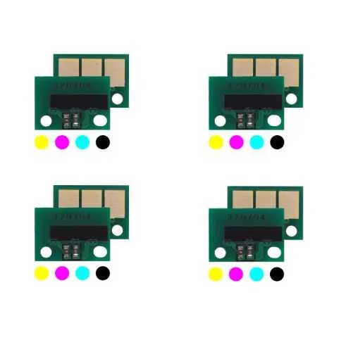 4x Toner Chip Y/M/C/K passt für Konica Minolta Bizhub C458 C558 C658