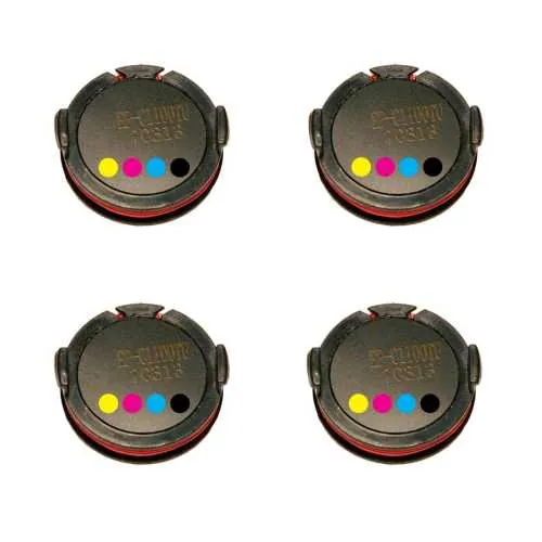 4x Toner Chip Y/M/C/K passt für Epson Aculaser C1100 Aculaser CX 11
