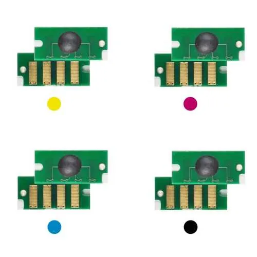 4x Toner Chip Y/M/C/K passt für Epson Aculaser C1700 C1750 Aculaser CX 17