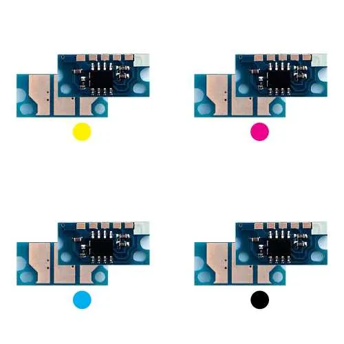 4x Toner Chip Y/M/C/K passt für DEVELOP ineo+ 25