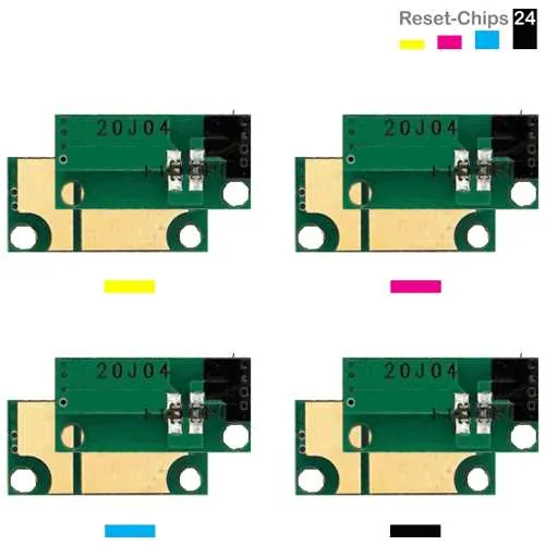 4x Toner Chip Y/M/C/K passt für Konica Minolta Bizhub Pro C654 C754 TN711