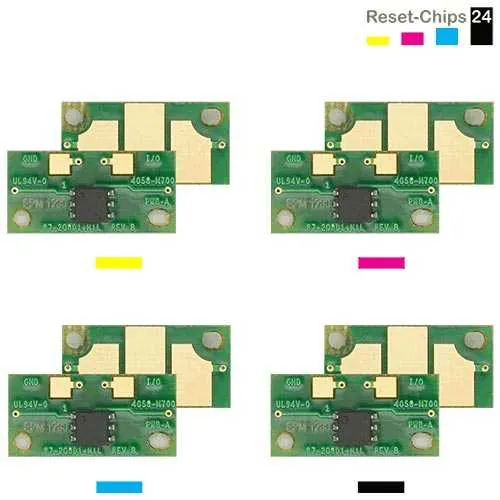 4x Trommel Chip Y/M/C/K passt für Konica Minolta Magicolor 5570 5650 5670