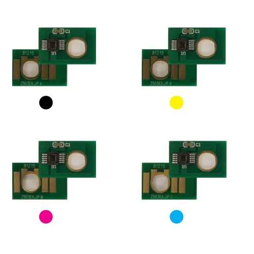 4x Toner Chip Y/M/C/K passt für Lanier MP C2003 C2503 841925 + 841929 ..31