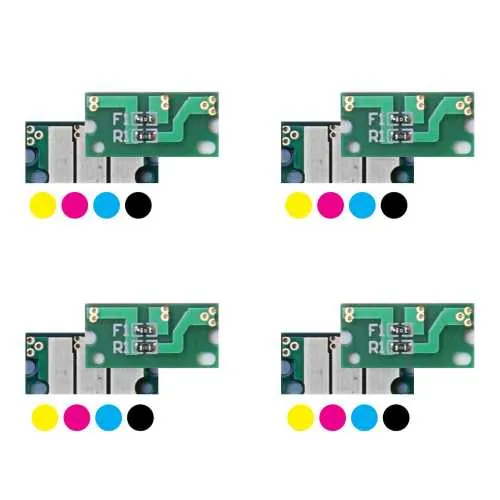4x Toner Chip Y/M/C/K passt für DEVELOP ineo+ 3350 3850
