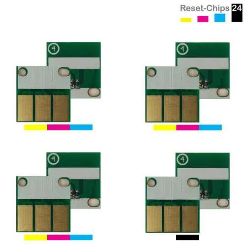 4x Trommel Chip Y/M/C/K passt für Konica Minolta Bizhub C220 C280 C360