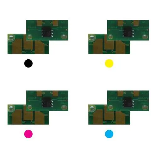 4x Toner Chip Y/M/C/K passt für Konica Minolta Bizhub C451