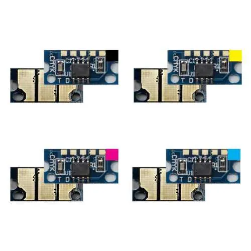 4x Toner Chip Y/M/C/K passt für Konica Minolta Magicolor 4650 4690 4695