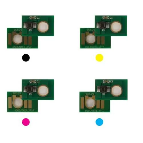 4x Toner Chip Y/M/C/K passt für NRG MP C6003 RICOH Aficio MP C4503 C5503 C6003