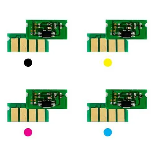 4x Toner Chip Y/M/C/K passt für Infotec IPC 2525 3030 Lanier LP 125 126