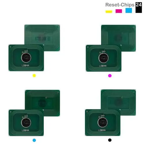 4x Toner Chip Y/M/C/K passt für OKI MC 873 883 10000 Seiten