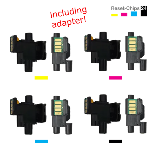 4x Toner Chip Y/M/C/K passt für Brother HL-L 3230 3270 3280 MFC-L 3710 TN243