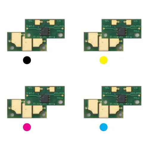 4x Trommel Chip Y/M/C/K passt für Olivetti D-Color MF 25 25 Plus (B0537 .. 40)