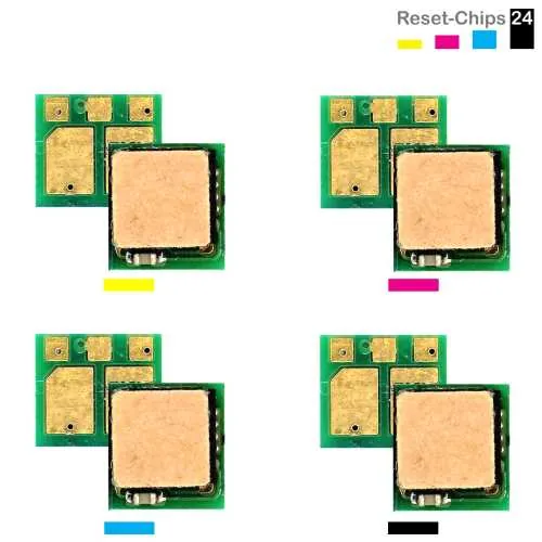 4x Toner Chip Y/M/C/K passt für HP Color LaserJet Enterprise MFP M 681 (655A)