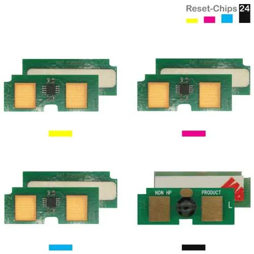4x Toner Chip Y/M/C/K passt für HP Color LaserJet 3700 (311A / 308A)