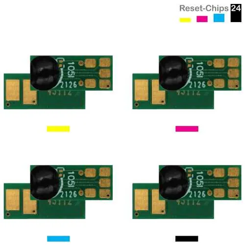4x Toner Chip Y/M/C/K passt für Canon i-SENSYS LBP653 LBP654 MF731 MF732 (046)