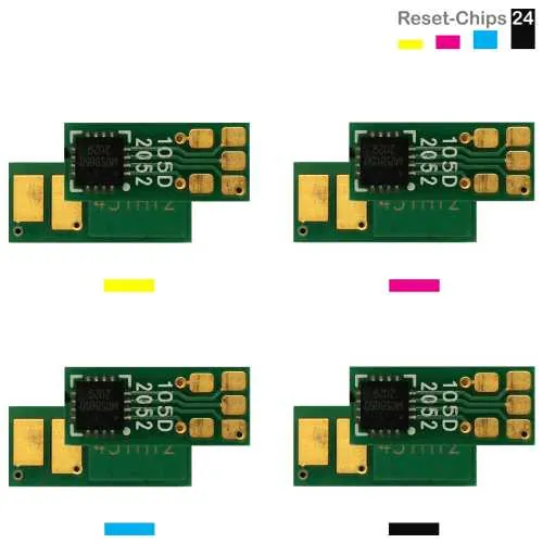 4x Toner Chip Y/M/C/K passt für Canon i-SENSYS LBP653 (046H)