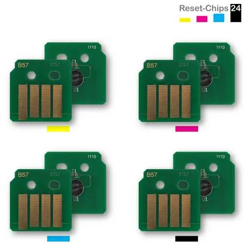 4x Toner Chip Y/M/C/K passt für Xerox VersaLink C7000 106R03757..60