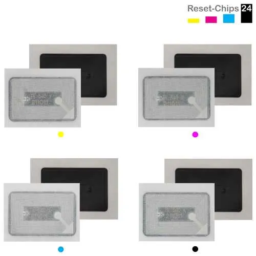 4x Toner Chip Y/M/C/K passt für Kyocera FS-C 5100