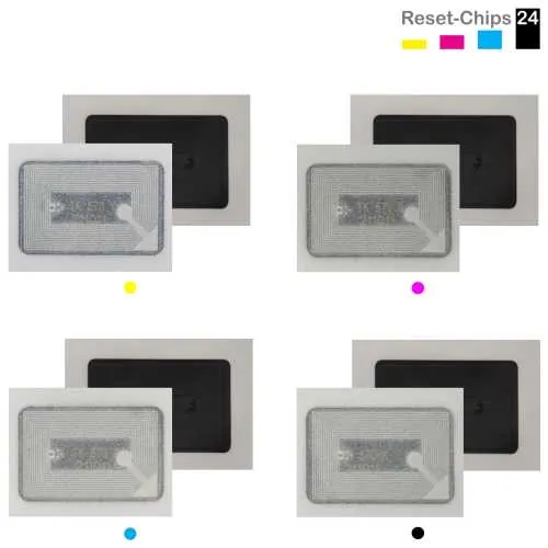 4x Toner Chip Y/M/C/K passt für Kyocera ECOSYS P 7035 FS-C 5400