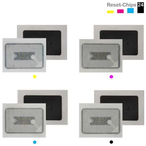 4x Toner Chip Y/M/C/K passt für Copystar CS 2550ci Kyocera TASKalfa 2550ci