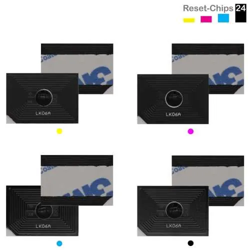 4x Toner Chip Y/M/C/K passt für Copystar CS 2552ci Kyocera TASKalfa 2552ci