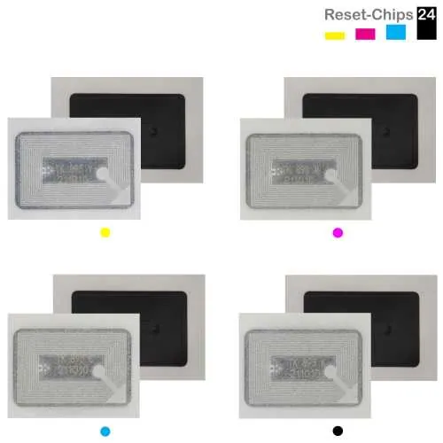 4x Toner Chip Y/M/C/K passt für Kyocera FS-C 8020 8025 8520 8525