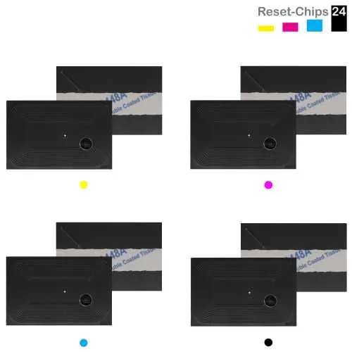 4x Toner Chip Y/M/C/K passt für Kyocera FS-C 8100DN