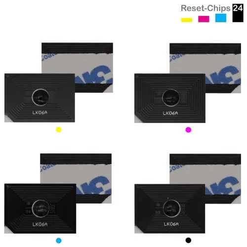 4x Toner Chip Y/M/C/K passt für Copystar CS 306ci Kyocera TASKalfa 306ci 307ci