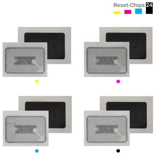 4x Toner Chip Y/M/C/K passt für Kyocera TASKalfa 300ci