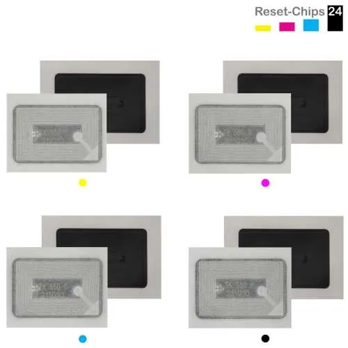 4x Toner Chip Y/M/C/K passt für Kyocera FS-C 5200