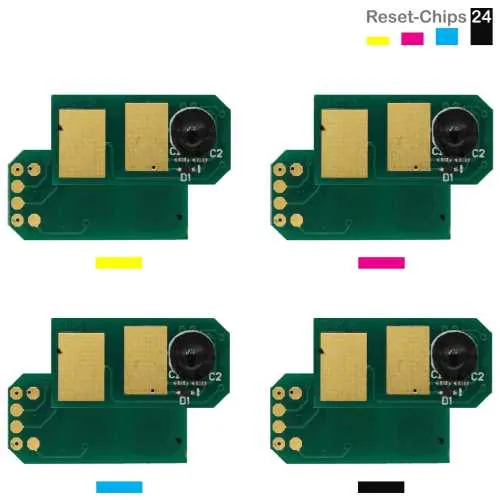 4x Toner Chip Y/M/C/K passt für OKI C511 C530 C531 MC351 44469704 ..706 + ..803