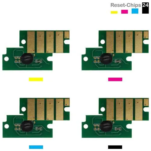 4x Toner Chip Y/M/C/K passt für Xerox VersaLink C605 106R03908..11 Ost Europa