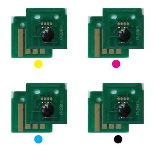 4x Toner Chip Y/M/C/K passt für Xerox WorkCentre 7425 006R01391 ..94 metered
