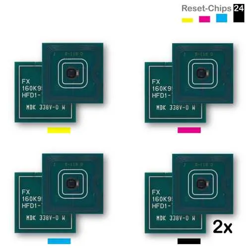 5x Toner Chip YMC +2K passt für Xerox Color C60 C70 006R01659 ..62 Ost Europa