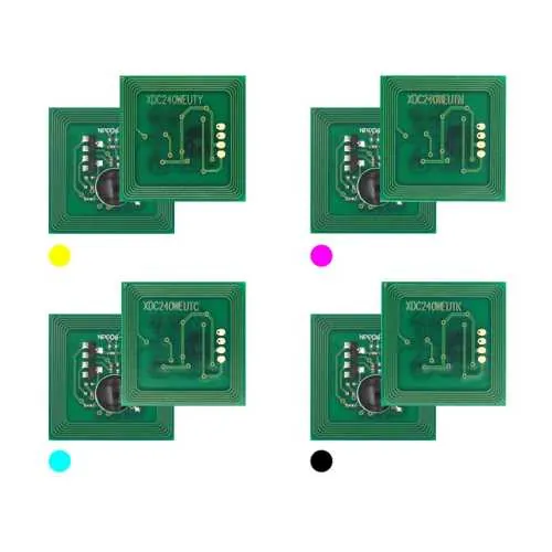 4x Toner Chip Y/M/C/K passt für Xerox WorkCentre 7765 006R90362 ..65 Ost Europa
