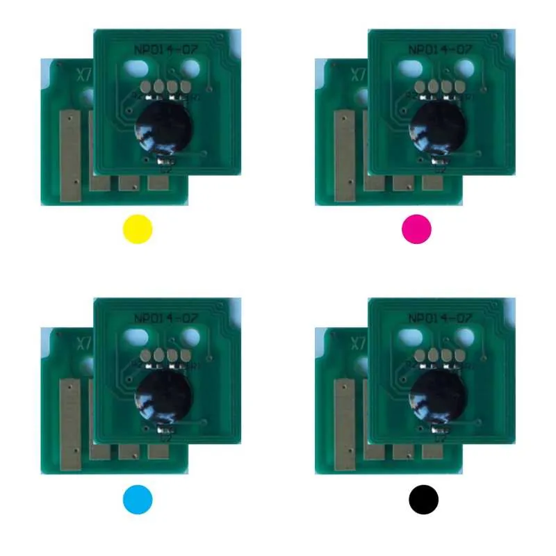 4x Toner Chip Y/M/C/K passt für Xerox Phaser 7100 106R02599 ..601 + ..605
