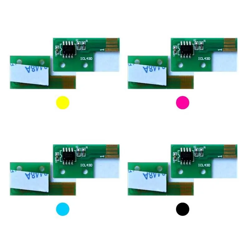 4x Toner Chip Y/M/C/K passt für Xerox Phaser 6125