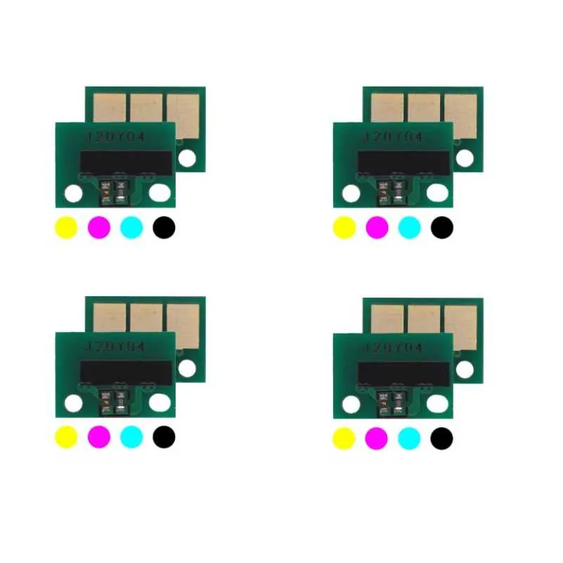4x Toner Chip Y/M/C/K passt für Konica Minolta Bizhub C458 C558 C658