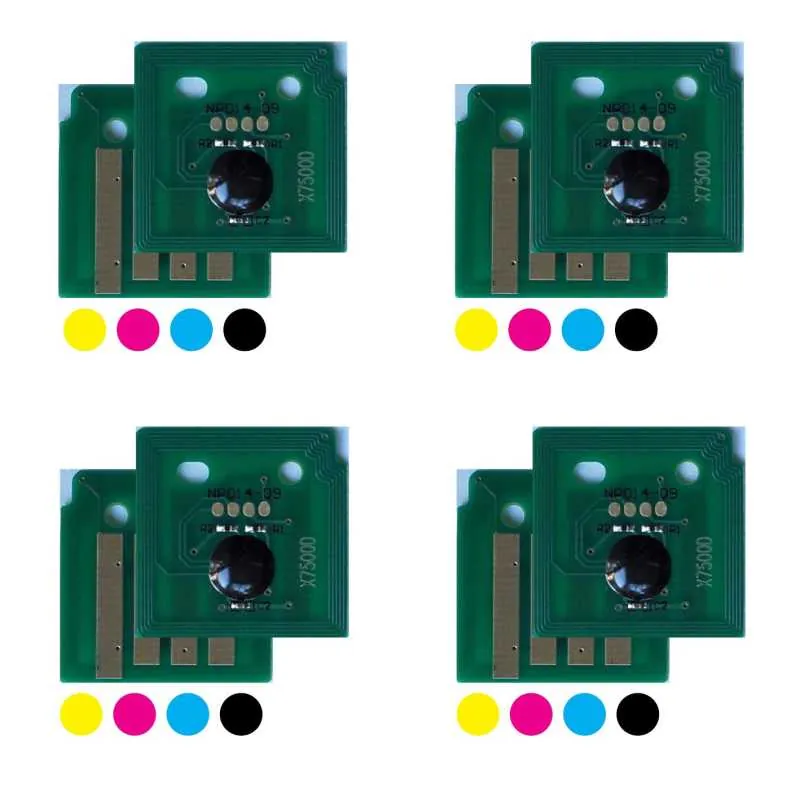 4x Trommel Chip Y/M/C/K passt für Xerox Phaser 7500