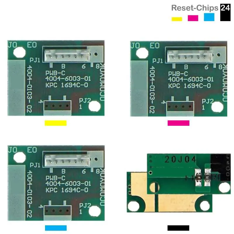 4x Trommel Chip Y/M/C/K passt für Konica Minolta Bizhub C452 C552 C652