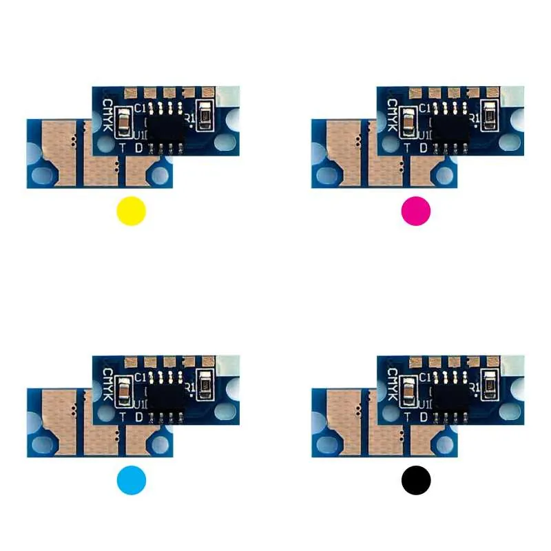 4x Toner Chip Y/M/C/K passt für DEVELOP ineo+ 20 31 Konica Minolta Bizhub C30