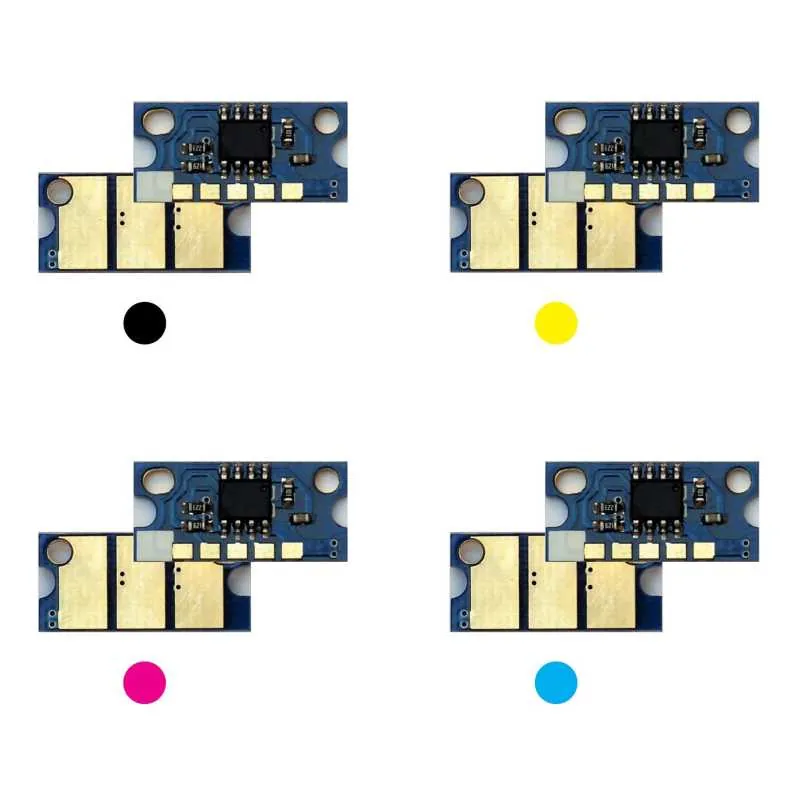 4x Toner Chip Y/M/C/K passt für Konica Minolta Magicolor 4750 4790 4795