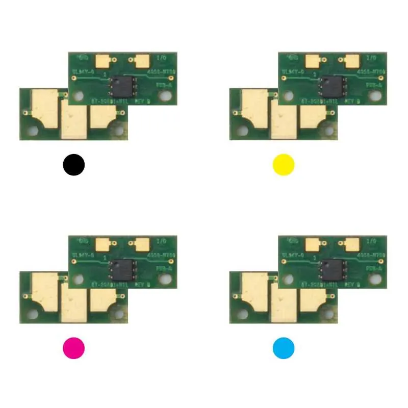 4x Toner Chip Y/M/C/K passt für Konica Minolta Bizhub C240 C250 C252 NEC IT25C2