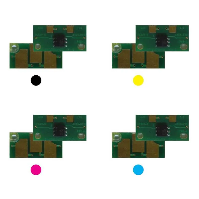 4x Toner Chip Y/M/C/K passt für Konica Minolta Bizhub C550 C650