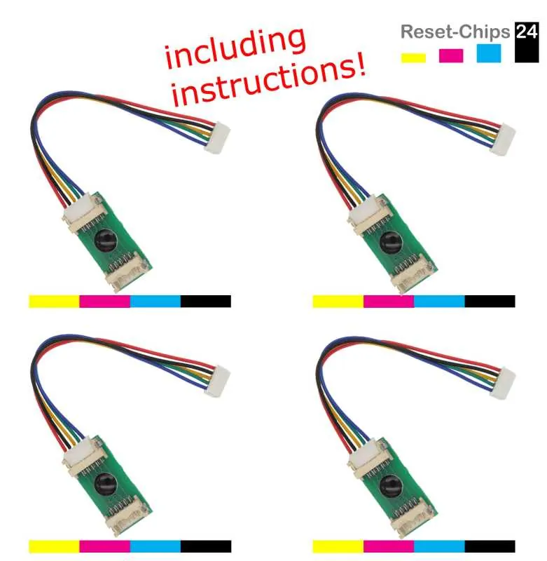 4x Entwickler Chip Y/M/C/K passt für Konica Minolta Bizhub C220 C280 C360 DV311