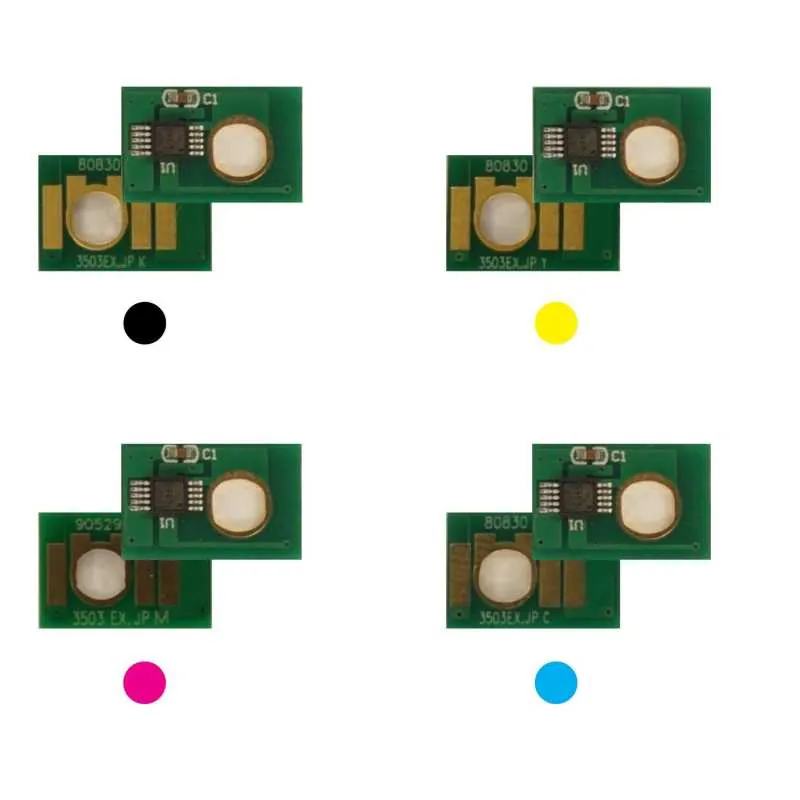 4x Toner Chip Y/M/C/K passt für Lanier MP C2003 C2503 NRG MP C2003 841925 ..28