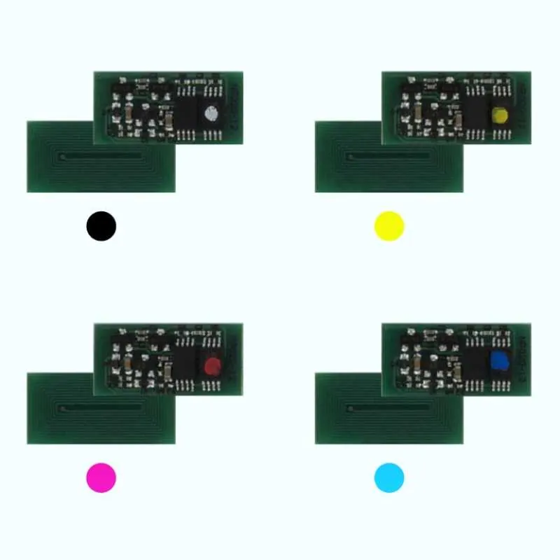 4x Toner Chip Y/M/C/K passt für Infotec Aficio SP C811 NRG SP C810 C811