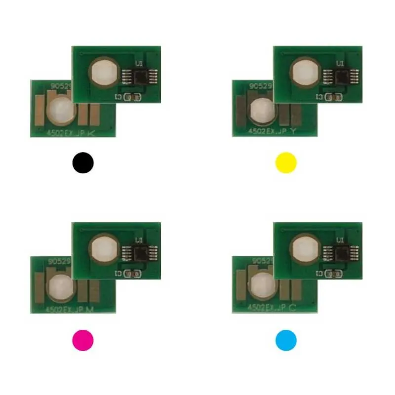 4x Toner Chip Y/M/C/K passt für RICOH Aficio MP C4502 C5502