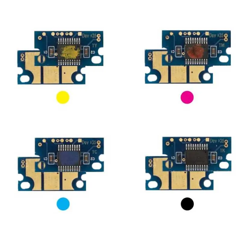 4x Toner Chip Y/M/C/K passt für DEVELOP ineo+ 35